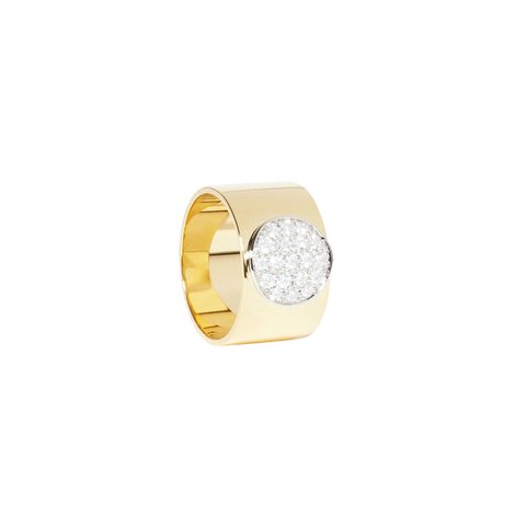bague dinh van en or jaune 18 ct avec brillant de 0.39 carat