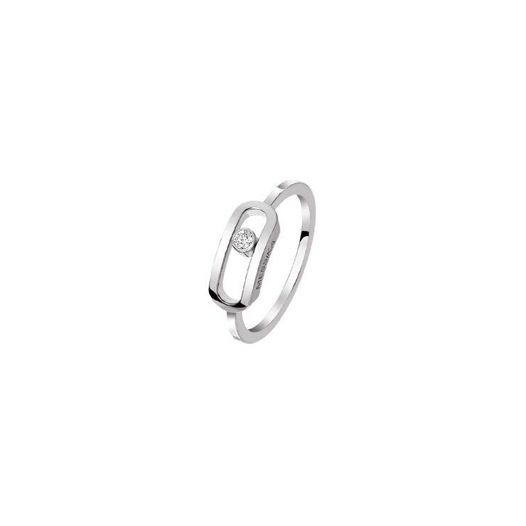 Messika ring in wit goud 18kt met briljant van 0,06 karaat