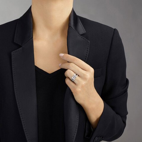 bague Messika en or blanc 18 ct avec brillant de 0.25 carat
