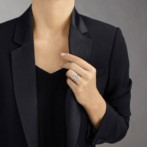 bague Messika en or rose 18 ct avec brillant de 0.25 carat