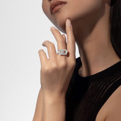 bague Messika en or blanc 18 ct avec brillant de 0.60 carat