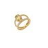 bague de fiançailles Atelier P. en or jaune 18 ct avec béryl entouré de briljants de 0,62 karaat - thumb