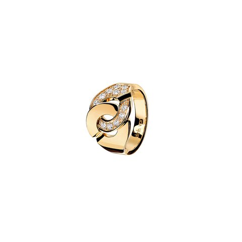 bague dinh van en or jaune 18 ct avec brillant de 0.31 carat