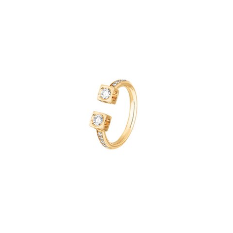 bague dinh van en or jaune 18 ct avec brillant de 0.43 carat