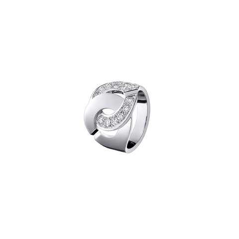 bague dinh van en or blanc 18 ct avec brillant de 0.77 carat