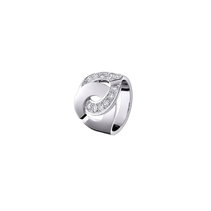 bague dinh van en or blanc 18 ct avec brillant de 0.77 carat