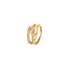 bague dinh van en or jaune 18 ct avec brillant de 0.23 carat - thumb