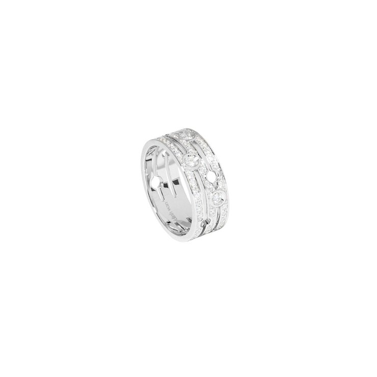 bague dinh van en or blanc 18 ct avec brillant de 0.63 carat