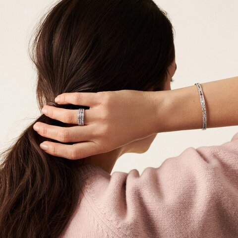 bague dinh van en or blanc 18 ct avec brillant de 0.63 carat