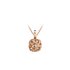 Bigli ketting in rosé goud 18kt met briljant van 0,22 karaat - thumb