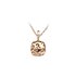 Bigli ketting in rosé goud 18kt met briljant van 0,02 karaat - thumb