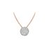 Bigli ketting in rosé goud 18kt met briljant van 0,28 karaat - thumb
