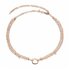 Bigli ketting in rosé goud 18kt met briljant van 0.33 karaat - thumb