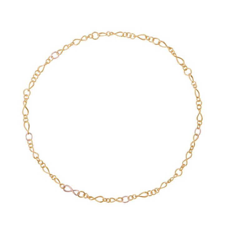 Ole Lynggaard ketting in geel en rosé goud 18kt