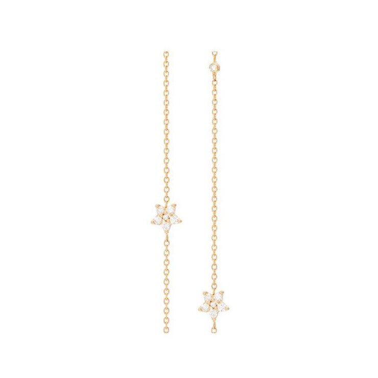 collier Ole Lynggaard en or jaune 18 ct avec brillant de 0.03 carat