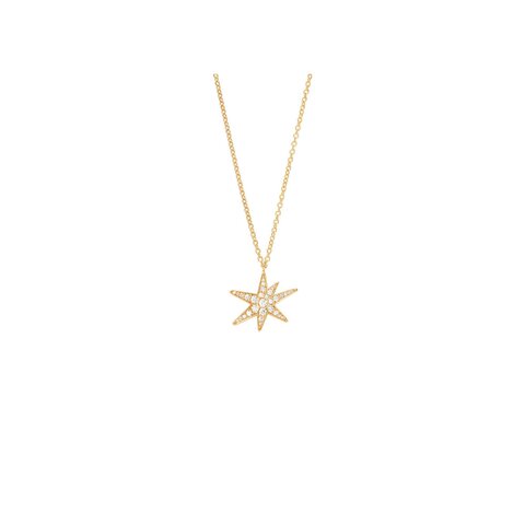 collier Ole Lynggaard en or jaune 18 ct avec brillant de 0.21 carat