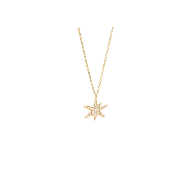 collier Ole Lynggaard en or jaune 18 ct avec brillant de 0.21 carat
