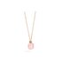 Pomellato ketting in rosé goud 18kt met quartz rose & calcedoon omringd door bruine briljanten van 0,11 karaat - thumb
