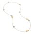 Marco Bicego ketting in geel goud 18kt met aquamarijn - thumb