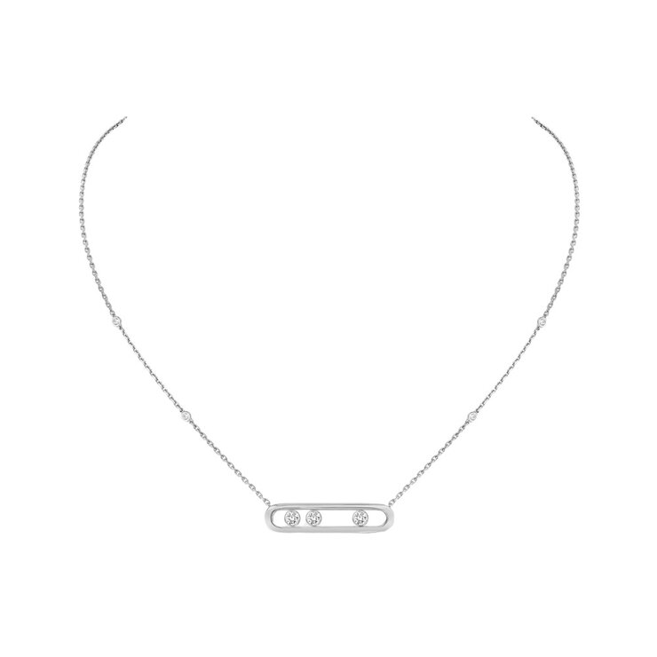 Messika ketting in wit goud 18kt met briljant van 0,25 karaat