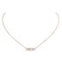 Messika ketting in rosé goud 18kt met briljant van 0,35 karaat - thumb
