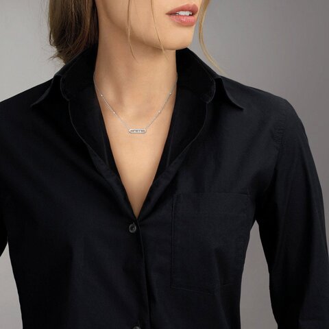 collier Messika en or jaune 18 ct avec brillant de 0.15 carat
