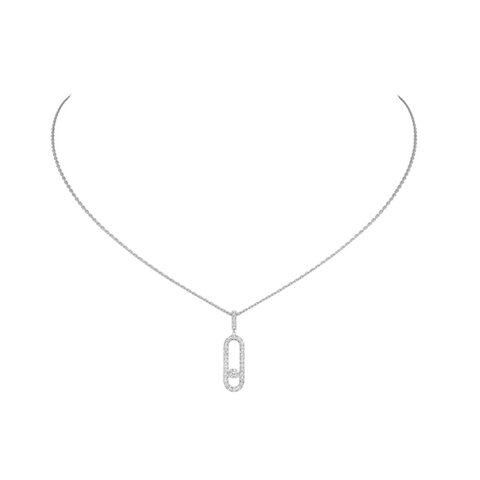 Messika ketting in wit goud 18kt met briljant van 0,35 karaat