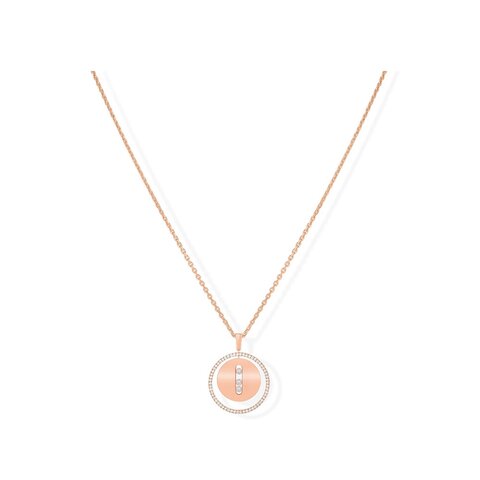 Messika ketting in rosé goud 18kt met briljant van 0.33 karaat
