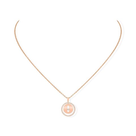Messika ketting in rosé goud 18kt met briljant van 0,17 karaat