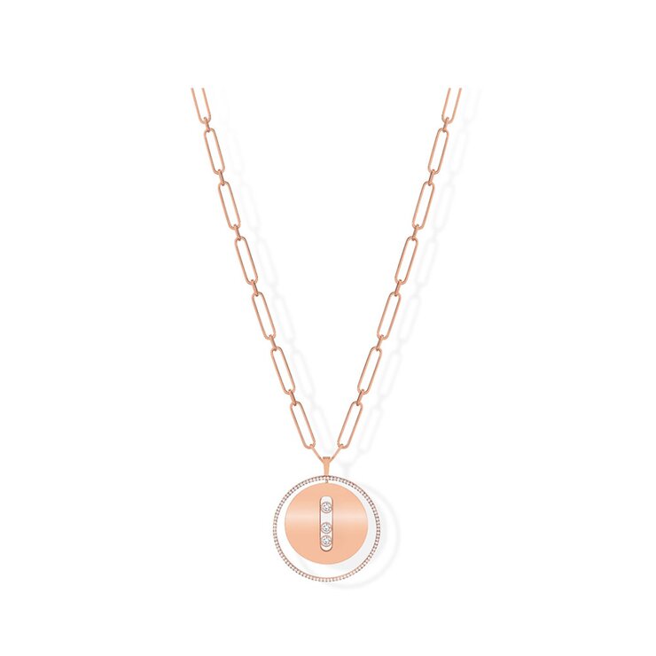 Messika ketting in rosé goud 18kt met briljant van 1,69 karaat