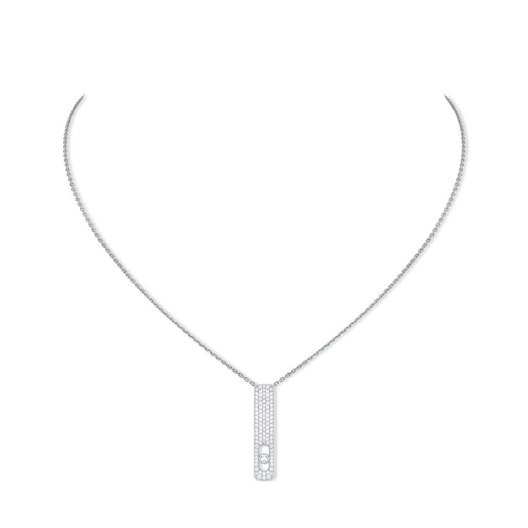 Messika ketting in wit goud 18kt met briljant van 0,32 karaat