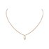 Messika ketting in geel goud 18kt met briljant van 0,09 karaat - thumb