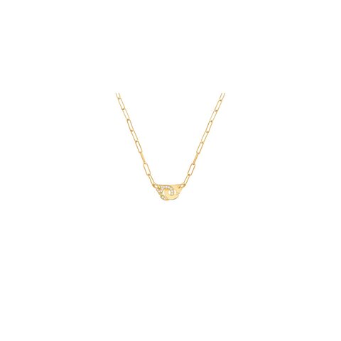 collier dinh van en or jaune 18 ct avec brillant de 0.15 carat