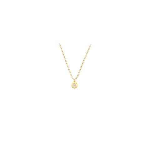 collier dinh van en or jaune 18 ct avec brillant de 0.22 carat