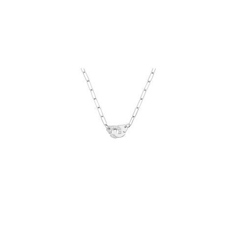 collier dinh van en or blanc 18 ct avec brillant de 0.15 carat