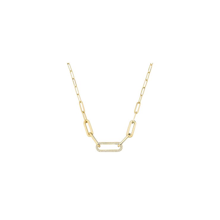 collier dinh van en or jaune 18 ct avec brillant de 0.25 carat