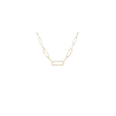 collier dinh van en or jaune 18 ct avec brillant de 0.12 carat
