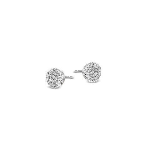 boucles d'oreilles Bigli en or blanc 18 ct avec brillant de 0.35 carat