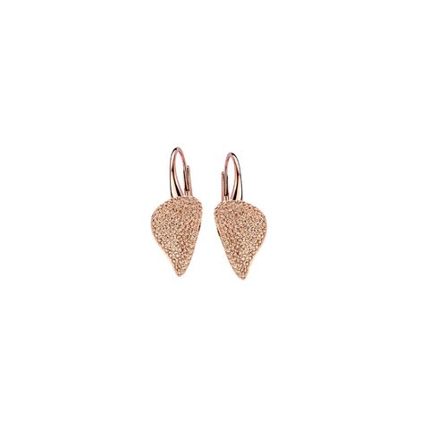 boucles d'oreilles Bigli en or rose 18 ct avec brillant brun de 0.92 carat