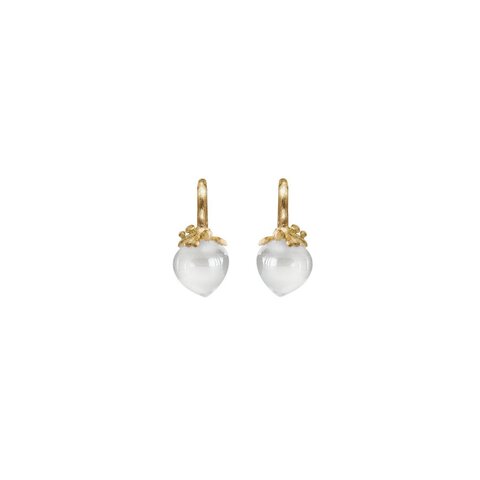 boucles d'oreilles Ole Lynggaard en or jaune 18 ct avec pierre de lune