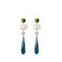 boucles d'oreilles Ole Lynggaard en or jaune 18 ct avec tourmaline & opale & aigue-marine & topaze bleue - thumb