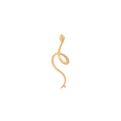 boucles d'oreilles Ole Lynggaard en or jaune 18 ct avec brillant de 0.03 carat