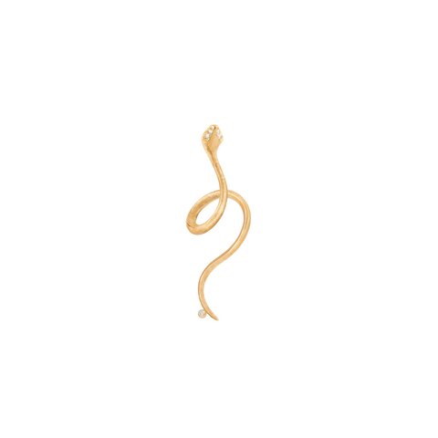 boucles d'oreilles Ole Lynggaard en or jaune 18 ct avec brillant de 0.03 carat