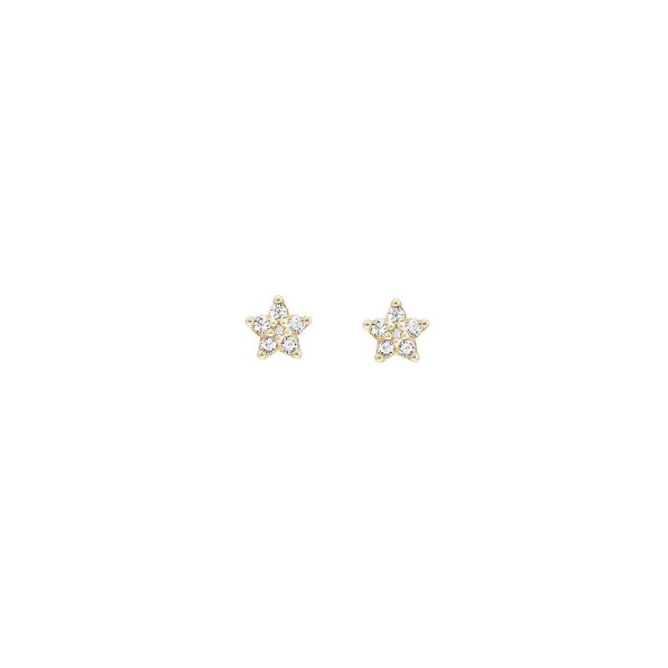 boucles d'oreilles Ole Lynggaard en or jaune 18 ct avec brillant de 0.21 carat