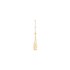 Ole Lynggaard oorring in geel goud 18kt met quartz rutile omringd door briljanten van 0,06 karaat - thumb