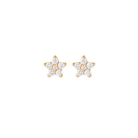 boucles d'oreilles Ole Lynggaard en or jaune 18 ct avec brillant de 0.98 carat