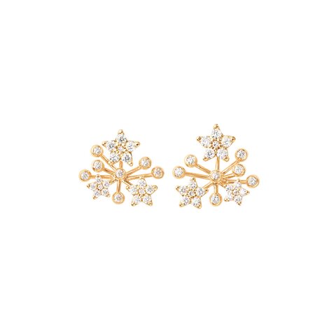 boucles d'oreilles Ole Lynggaard en or jaune 18 ct avec brillant de 0.46 carat
