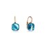 boucles d'oreilles Pomellato en or rose 18 ct avec topaze bleue - thumb