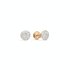 boucles d'oreilles Pomellato en or rose 18 ct avec brillant de 0.48 carat - thumb