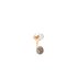 Pomellato oorring in rosé goud 18kt met wittte & bruine briljant van 0,44 karaat - thumb